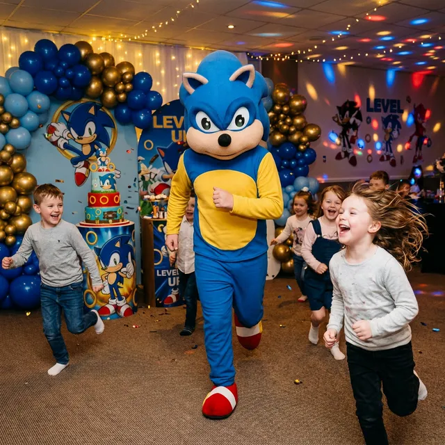 Costum mascotă Sonic pentru petreceri copii