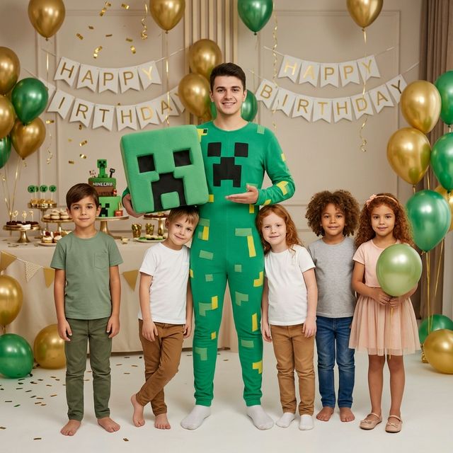 Animator Creeper pentru petreceri copii marca Superparty în Bragadiru