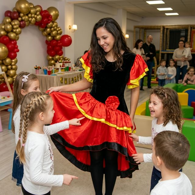 Animator Flamenco Dancer pentru petreceri copii marca Superparty în Bragadiru