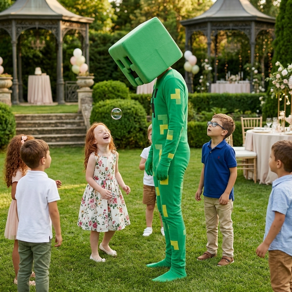 Creeper la o petrecere in gradina