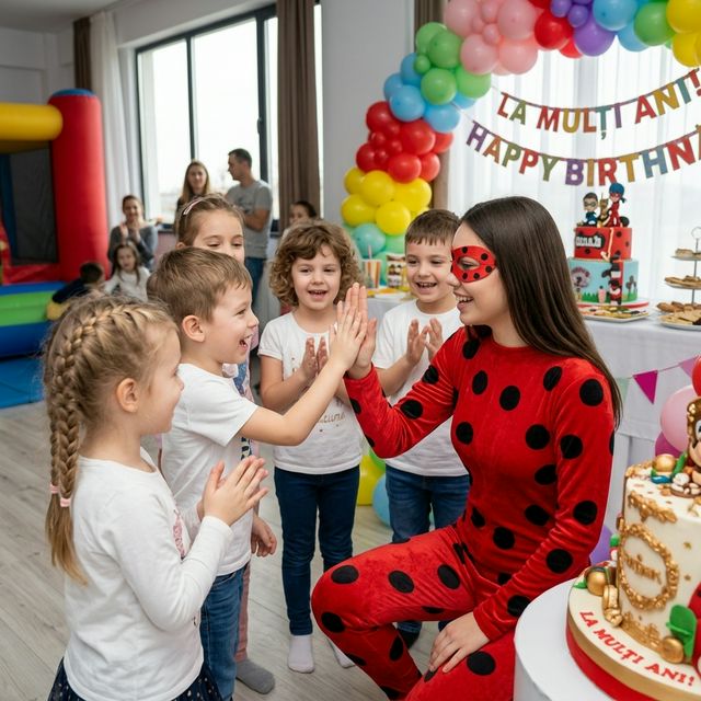 Animator Ladybug pentru petreceri copii marca Superparty în Bragadiru
