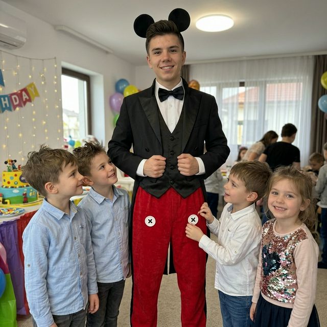 Animator Mickey Tailcoat Animator pentru petreceri copii marca Superparty în Pantelimon