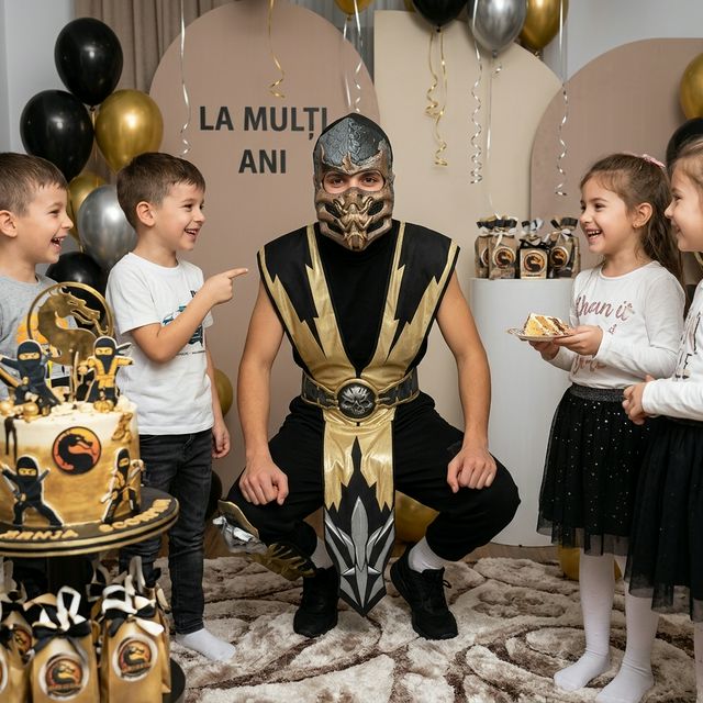 Animator Ninja Scorpion pentru petreceri copii marca Superparty în Magurele