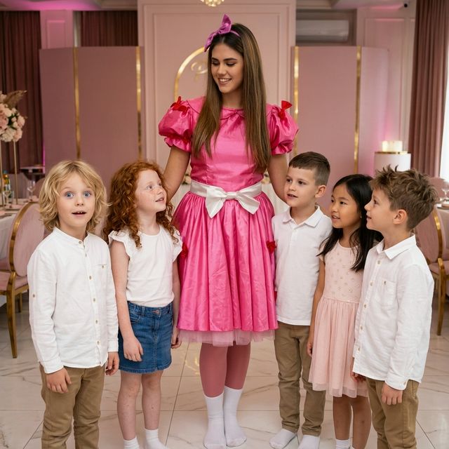 Animator Papusa Roz pentru petreceri copii marca Superparty în Magurele