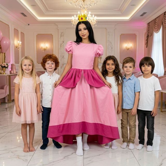 Animator Printesa Peach pentru petreceri copii marca Superparty în Bragadiru