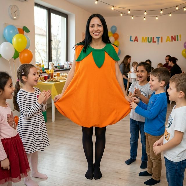 Animator Pumpkin Mascot pentru petreceri copii marca Superparty în Bragadiru