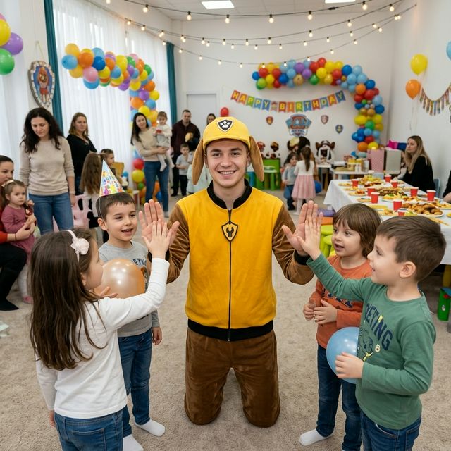 Animator Rubble pentru petreceri copii marca Superparty în Bragadiru