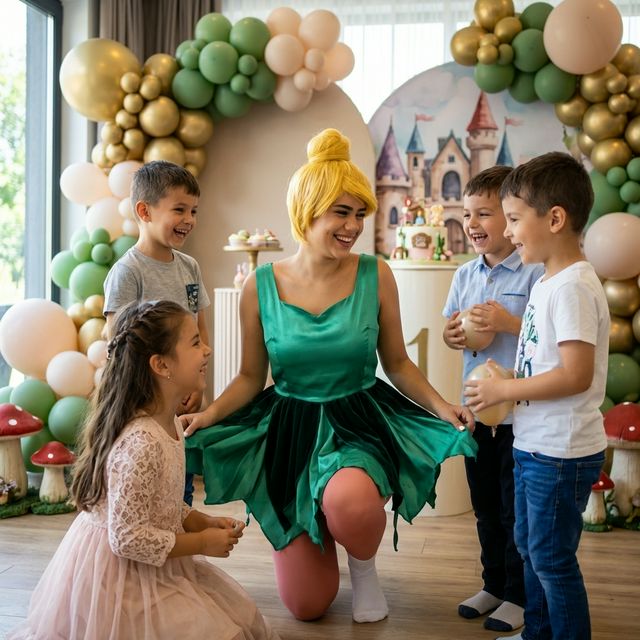 Animator Tinkerbell Clopotica pentru petreceri copii marca Superparty în Bragadiru